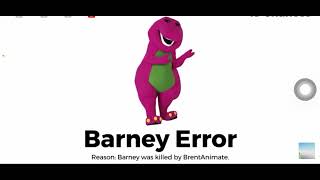 Barney error while playing angry birds friends