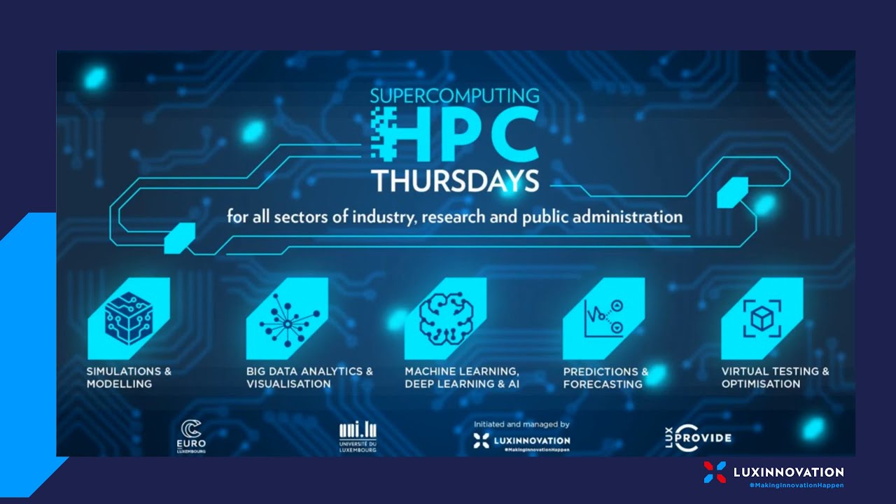 HPC Thursday : Artificial intelligence and high performance data analytics