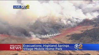 Crews Battle Fast-Moving Brush Fire Near Beaumont; Evacuations Ordered
