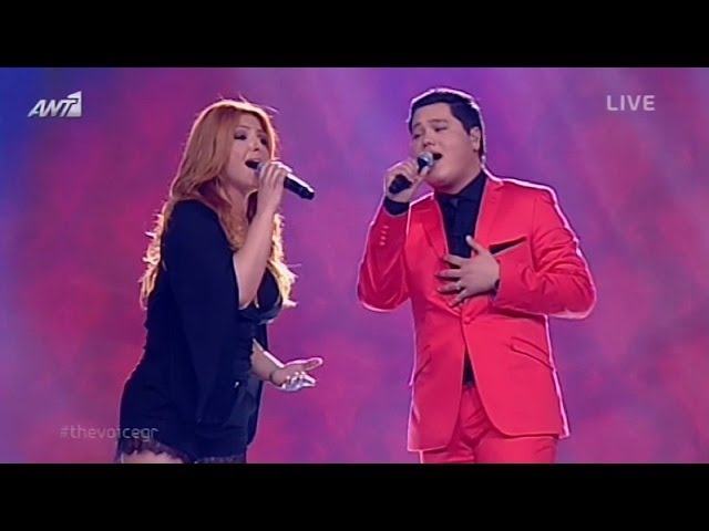 Helena Paparizou & Yuri Melikov - Kainouria Agapi (Live @ The Voice of Greece) 