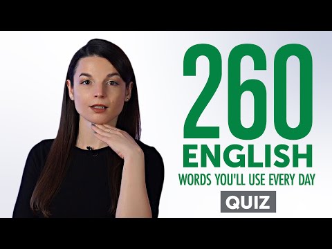 Quiz | 260 English Words You'll Use Every Day - Basic Vocabulary #66