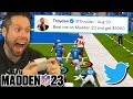 I Challenged Twitter On Madden 23 For 1000
