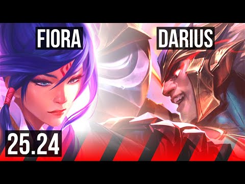 FIORA vs DARIUS (TOP) | 47K damage | KR Master | 25.24