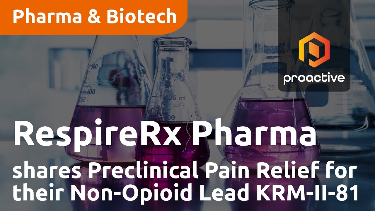 RespireRx Pharmaceuticals shares Preclinical Pain Relief for their Non-Opioid Lead KRM-II-81