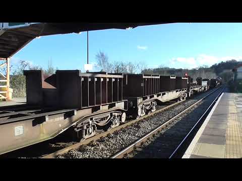 DB Cargo UK Class 66 no: 66115 @ Chepstow {6V92} 27/02/2020.