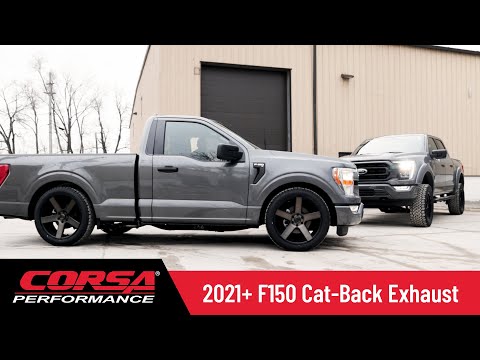NEW 2021 Ford F-150 Cat Back Exhaust System - CORSA Performance F-150 Ecoboost Exhaust