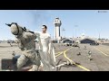 GTA 5 White God Superman In Military Base Six Star Wanted Level Rampage