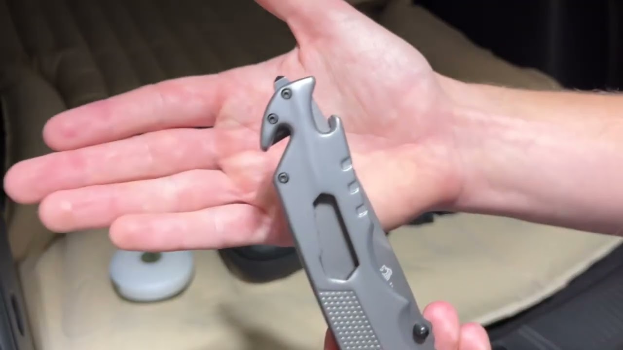 NedFoss FA48 Pocket Knife for Men, Car Camping Essentials, Pocket Knife with Multi Functions