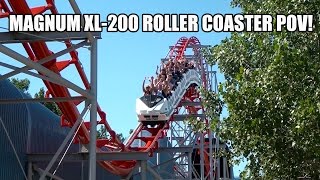 Magnum XL 200 Roller Coaster POV Arrow Dynamics Classic Ride Cedar Point Ohio