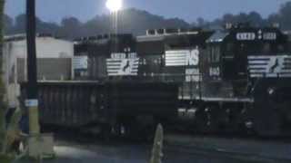 preview picture of video 'Allentown Yard Switching Action Norfolk Southern Remote Control Locomotives'