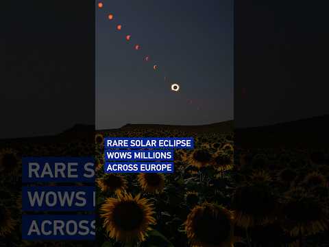 Rare solar eclipse wows millions across Europe #worldnow