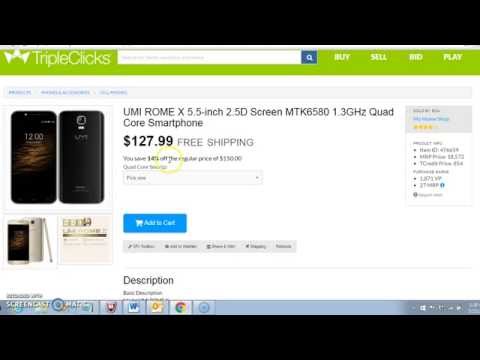 UMI ROME X 5.5 -inch 2.5D Screen MTK6580 1 3GHz Quad Core Smartphone For Sale