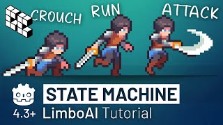 LimboAI State Machine Tutorial and Guide for Godot 4 - Beginner Friendly - Part 2/2