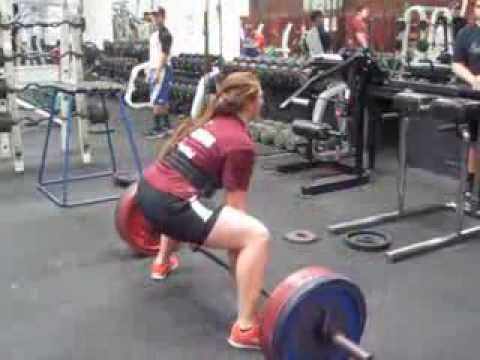15 year old Gina Passariello Sumo DeadLift 295 x 2