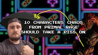 10 Characters Chaos from Primal Rage Should Take a Piss On