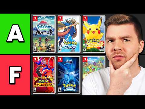 Ranking Every Switch Pokemon Game from WORST to BEST