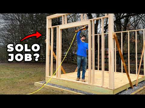 Framing a Shed by Yourself Isn't Easy