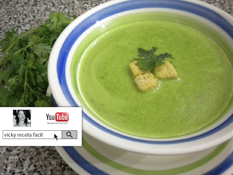 CREMA DE CILANTRO | #VickyRecetaFacil Video