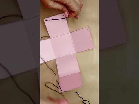 How To Make 3D Cube | 3D Shapes Easy | Holiday Homework Ideas | 3D Net Pull Up Paper Cube