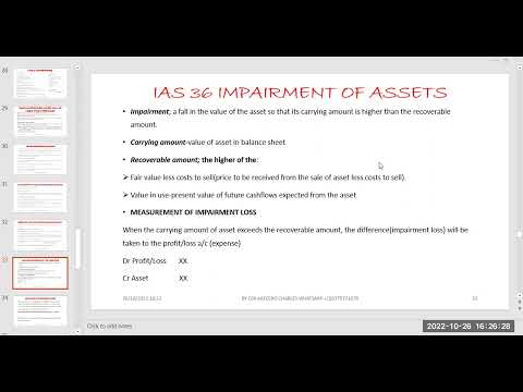 #018 IAS 36 IMPAIRMENT OF ASSETS
