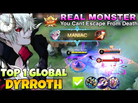 Real Monster Dyrroth HyperCarry! Deadly  Abysm Strike | Top 1 Global Dyrroth by Raja Dyrroth | MLBB