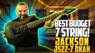 Video thumbnail for Best Budget 7 String!| Jackson DKA JS22-7 Satin Black by Cryptic Mask Guitar