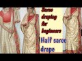Soft Silk Saree Draping For Beginners How To Make Saree In Lehenga Style Lehenga Saree Drape