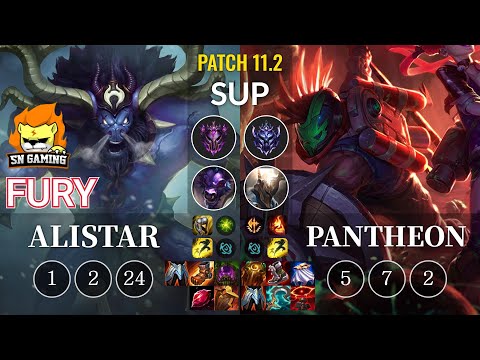 SN Fury Alistar vs Pantheon Sup - KR Patch 11.2