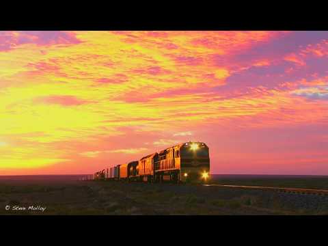 GWA Darwin Trains at Sunrise & Sunset in South Australia