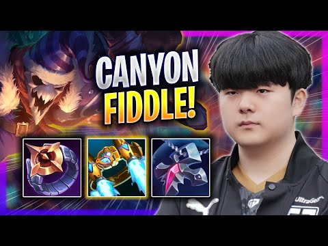 CANYON TESTING FIDDLESTICKS IN KOREA SOLOQ! - GEN Canyon Plays Fiddlesticks JUNGLE vs Graves!