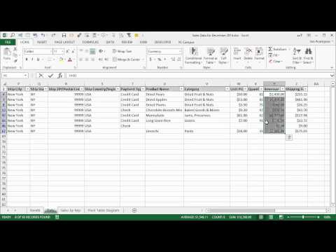 Introduction to Pivot Tables Charts and Dashboards in Excel Part 1