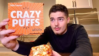 trying little caesar’s crazy puffs, 100% cholesterol (vlog)