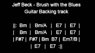 Jeff Beck- Brush with the Blues- Guitar backing track