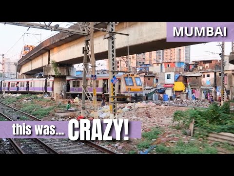 UNBELIEVABLE Mumbai Local Train Ride Through Slums!
