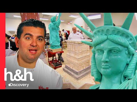 Sorprendente pastel idéntico a la Estatua de la Libertad de 4 metros | Cake Boss | Discovery H&H