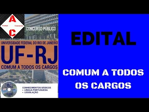 Edital Concurso UF-RJ 2016 - Comum a Todos os Cargos