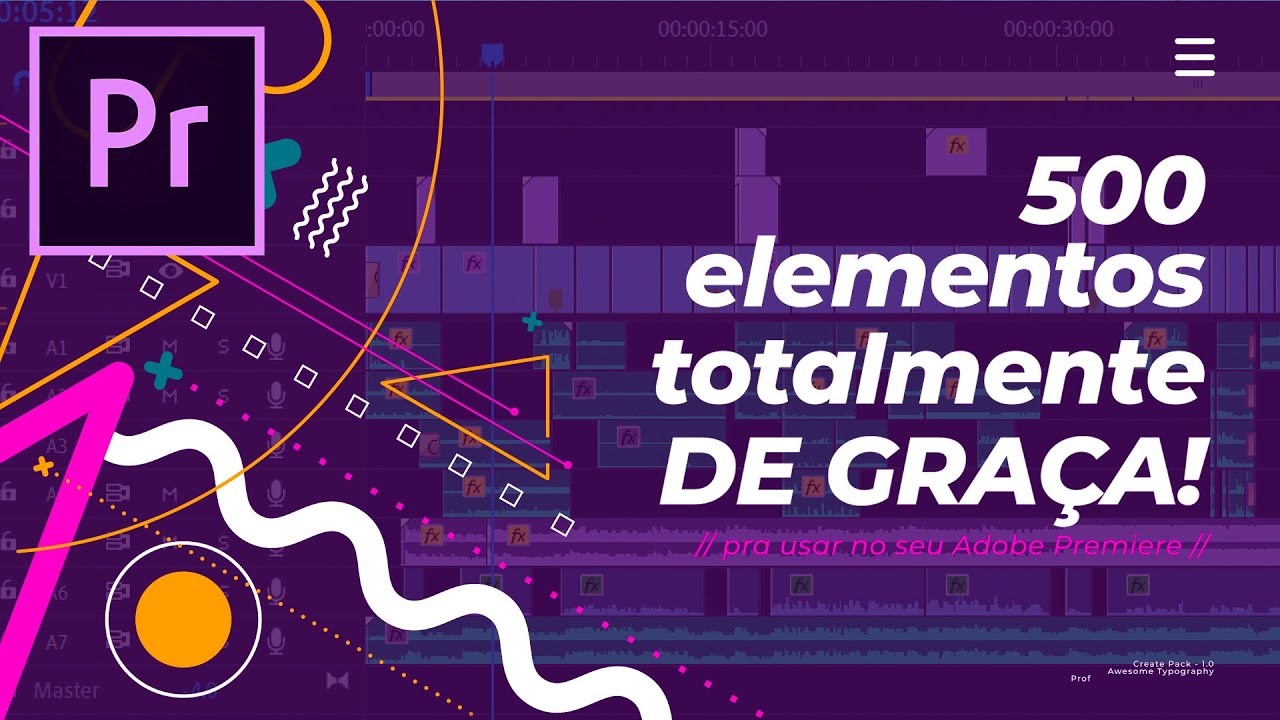 500 ANIMAÇÕES PRONTAS GRÁTIS pra ADOBE PREMIERE e After Effects: WizzyMotion e Create Pack
