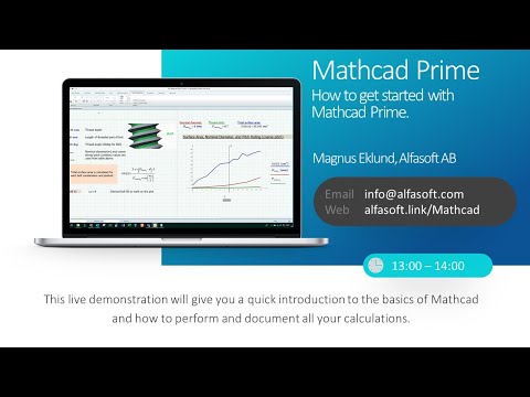 13-14 PTC Mathcad Prime - How to get started