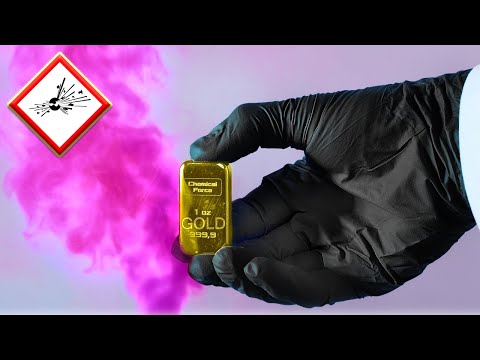 The First High-Explosive compound to be discovered. Fulminating Purple Gold