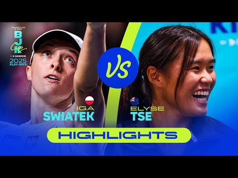 Iga Swiatek (POL) vs  Elyse Tse (NZL) | 2025 Billie Jean King Cup Play-offs | Highlights