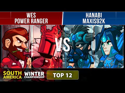 Wes & Power Ranger VS Hanabi & Maxis92k - Top 12 - SA - Brawlhalla Winter Championship 2022