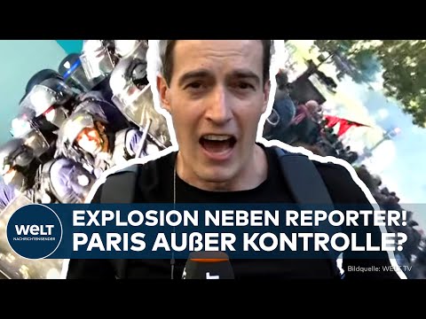 RANDALE GEGEN REGIERUNG: 800.000 Franzosen gegen Sparpläne  – plötzlich fliegen Rauchbomben in Paris