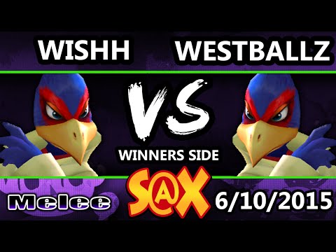 S@X 101 - Westballz (Captain Falcon, Falco) Vs. Wishh (Falco) SSBM Tournament - Smash Melee