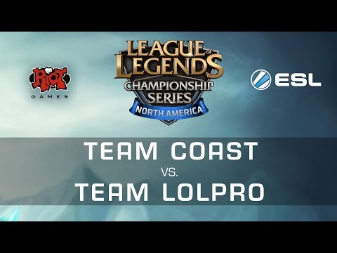 Team Coast vs. Team LoLPro - R2 - NA LCS Expansion Tournament - League Of Legends