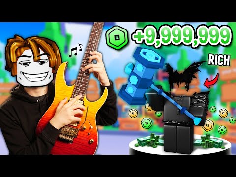 Playing GUITAR for an UNDERCOVER MILLIONAIRE in ROBLOX!