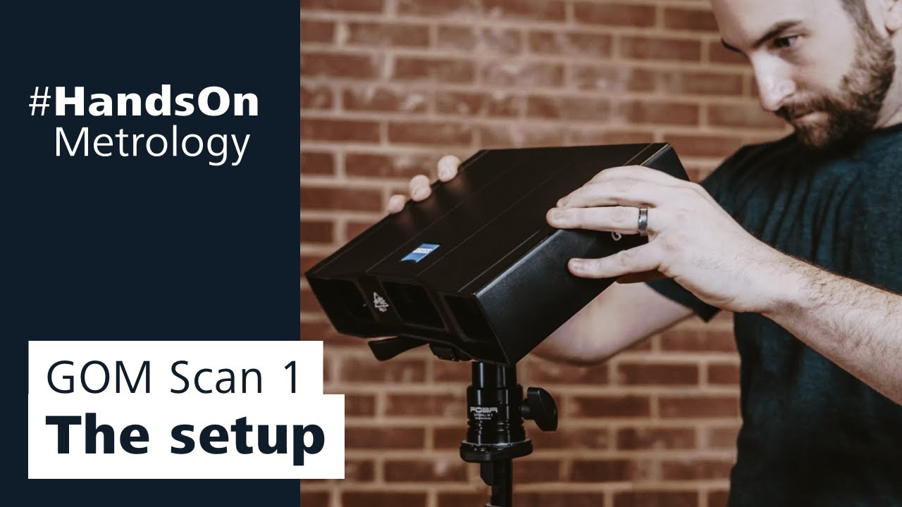 Optical 3D scanner GOM Scan 1: The setup