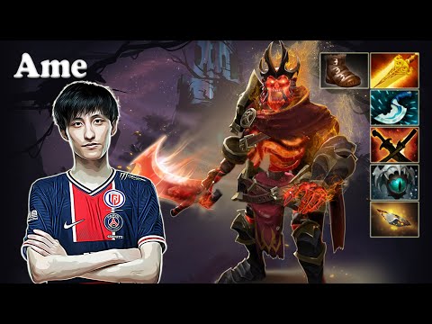 Ame - Wraith King Safelane | Dota 2 7.29d Gameplay