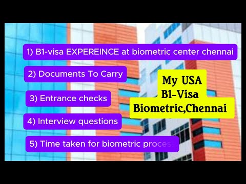 B1 USA Visa detailed guide|My experience at CHENNAI biometric|How to reach | OFC appointment
