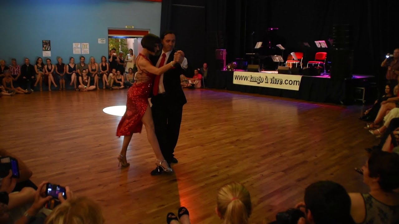 Gustavo Rosas. Tango con Gisela Natoli en Limouzi Tango Festival.Julio 2016.Francia.