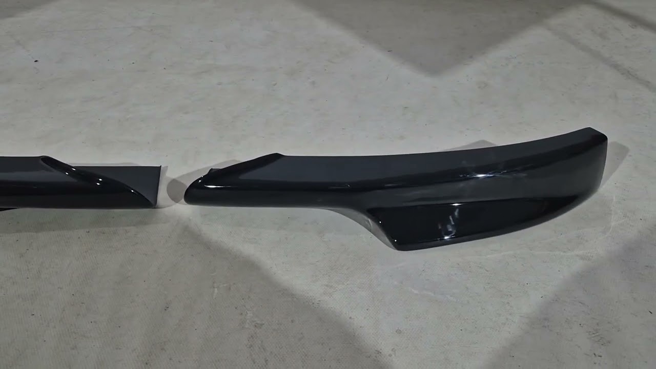 BMW 3 серия E90/E91 2005-2011 гг. Передние Flap накладки DPT (для E90 M-Sport 2008-2011, Черный Глянец, 2 шт) Video 3